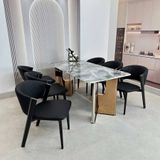  Bộ Bàn Ăn Mặt Đá HAK80 + Ghế Ăn Ariston HAG55 