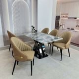  Bộ Bàn Ăn Mặt Đá HAK21 + Ghế Lisa HAG24 