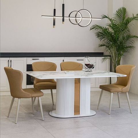 bộ bàn ăn 4 ghế laviehome