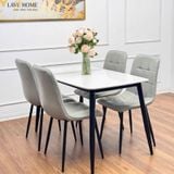  Bộ Bàn Ăn Mặt Đá 4 Ghế Cosima + Ghế Camila DPA52 