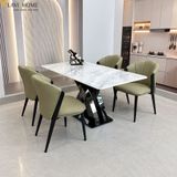  Bộ Bàn Ăn Mặt Đá  4 Ghế  HAK21 + Ghế Lapoli HAG12 