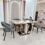  Bộ Bàn Ăn Mặt Đá 4 Ghế HAK96 + Ghế Vico HAG61 