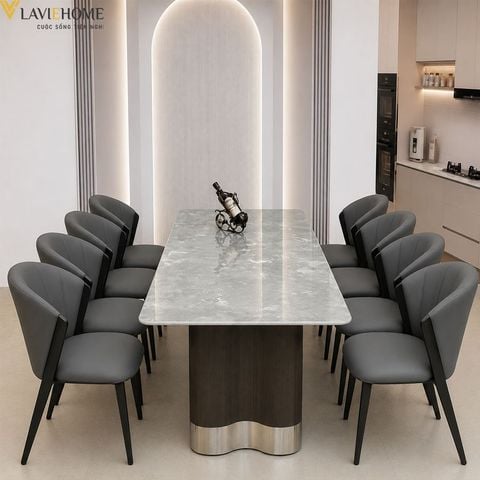  Bộ Bàn Ăn 8 Ghế HAK86 + Ghế Lapoli HAG12 