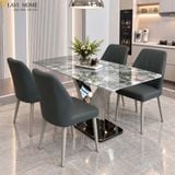  Bộ Bàn Ăn Mặt Đá 4 Ghế HAK81 + Ghế Veryti HAG50 