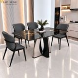  Bộ Bàn Ăn Mặt Đá 4 Ghế HAK90 + Ghế Mutali HAG33 