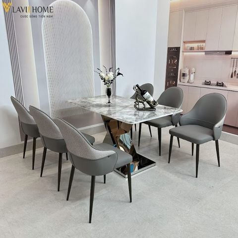  Bàn Ăn Mặt Đá Cao Cấp HAK7 