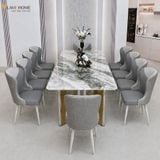  Bộ Bàn Ăn 10 Ghế HAK71 Kèm Ghế Rex HAG16 