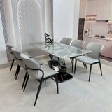  Bộ Bàn Ăn Mặt Đá Cao Cấp HAK79 + Ghế HAG33 