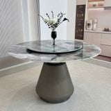  Bộ Bàn Ăn Tròn Mặt Đá HAK39 + Ghế Ariston HAG55 