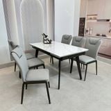  Bộ Bàn Ăn Mặt Đá Thông Minh HAK57 + Ghế HAG11 