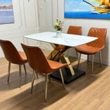  Bộ Bàn Ăn Mặt Đá Sakuzi + Ghế Fiona 