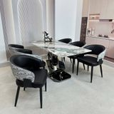  Bộ Bàn Ăn Mặt Đá Cao Cấp HAK79 + Ghế HAG54 