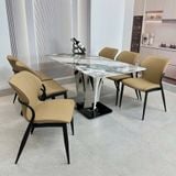  Bộ Bàn Ăn Mặt Đá Cao Cấp HAK83 + Ghế HAG33 