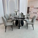  Bàn Ăn Tròn Xoay Mặt Đá Cao Cấp HAK77 