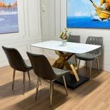  Bộ Bàn Ăn Mặt Đá Sakuzi + Ghế Fiona 