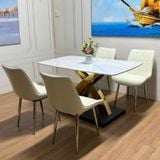  Bộ Bàn Ăn Mặt Đá Sakuzi + Ghế Fiona 