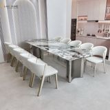  Bộ Bàn Ăn Mặt Đá 10 Ghế HAK22 + HAG55 