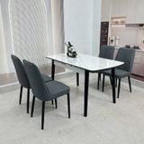  Bộ Bàn Ăn Mặt Đá Thông Minh 4 Ghế  HAK25 + Ghế Erica HAG35 