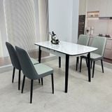  Bộ Bàn Ăn Mặt Đá Thông Minh HAK25 + Ghế Erica HAG35 