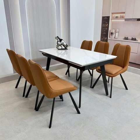  Bộ Bàn Ăn Mặt Đá Thông Minh HAK57 + Ghế HAG36 