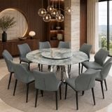  Bộ Bàn Ăn Tròn 10 Ghế HAK87 Kèm Ghế Jena HAG29 