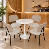  Bộ Bàn Cafe Tròn Tulip DPB9 Kèm Ghế VSGA06 