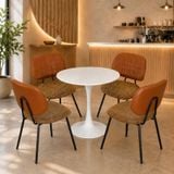  Bộ Bàn Cafe Tròn Tulip DPB9 Kèm Ghế VSGA06 