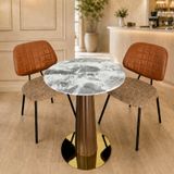  Bộ Bàn Cafe Mạ Pha Lê VSCF500 Kèm Ghế VSGA06 