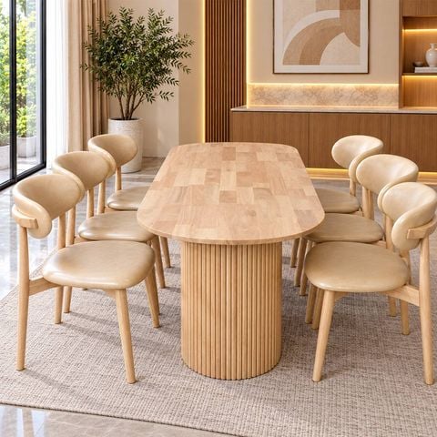  Bộ Bàn Ghế Ăn Gỗ HTBA12 + Ghế LHG36 