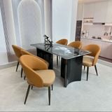  Bộ Bàn Ăn Mặt Đá Cao Cấp HAK59 + Ghế VNC89 