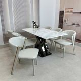  Bộ Bàn Ăn Mặt Đá HAK21 + Ghế Ariston HAG55 