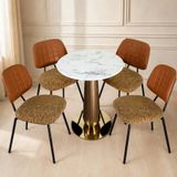  Bộ Bàn Cafe Mạ Pha Lê VSCF501 Kèm Ghế VSGA06 