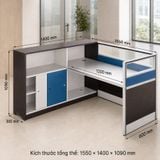  Cụm Bàn Văn Phòng Có Vách Ngăn TKL 