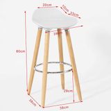  Ghế Bar Nhựa Chân Gỗ DPE03 
