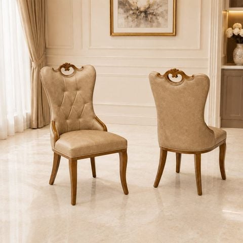  Ghế Ăn Bọc Da Chân Gỗ TNG02 