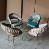  Ghế Ăn Bọc Nhung Phối Hai Màu VSW02 