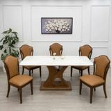  Ghế Ăn Bọc Da Chân Gỗ TNG04 