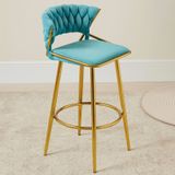  Ghế Bar Bọc Nhung Chân Cố Định VS641 