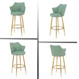  Ghế Bar Chân Cố Định Bọc Da VS626 