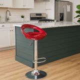  Ghế Quầy Bar Mặt Nhựa Chân Sắt Mạ Crom DPE25 