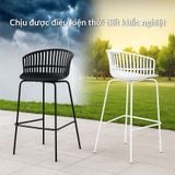  Ghế Bar NNhựa PP Chân Sắt Sơn Tĩnh Điện S3031A 
