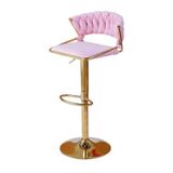  Ghế Quầy Bar Bọc Nhung Chân Trụ Xi Mạ VS641C 