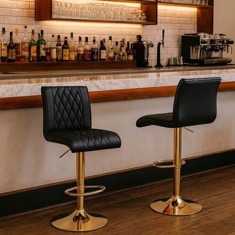 Ghế Bar Chân Trụ VS26C - Chân Trụ Mạ Crom Bền Đẹp