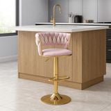  Ghế Bar Trụ Bọc Nhung Cao Cấp VS582C 