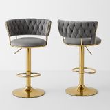  Ghế Bar Trụ Bọc Nhung Cao Cấp VS582C 