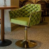  Ghế Cafe Chân Trụ Đan Dây Nhung VS628L 