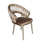  Ghế Ăn Bọc Nhung Phối Hai Màu VSW02 