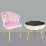  Ghế Ăn Bọc Nhung Phối Hai Màu VSW03 