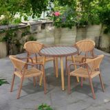  Ghế Ngoài Trời Đan Dây Nhựa VS25 – Bền Bỉ Cho Không Gian Ngoại Thất 