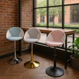  Ghế Cafe Chân Trụ Nhựa PP Lót Nệm VS16L 